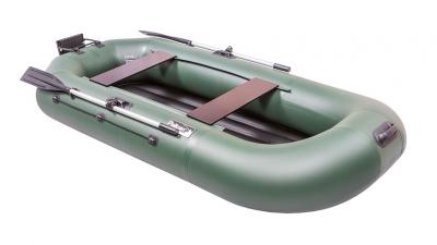 Гребная пвх лодка Пеликан 270 МНД с надувным дном